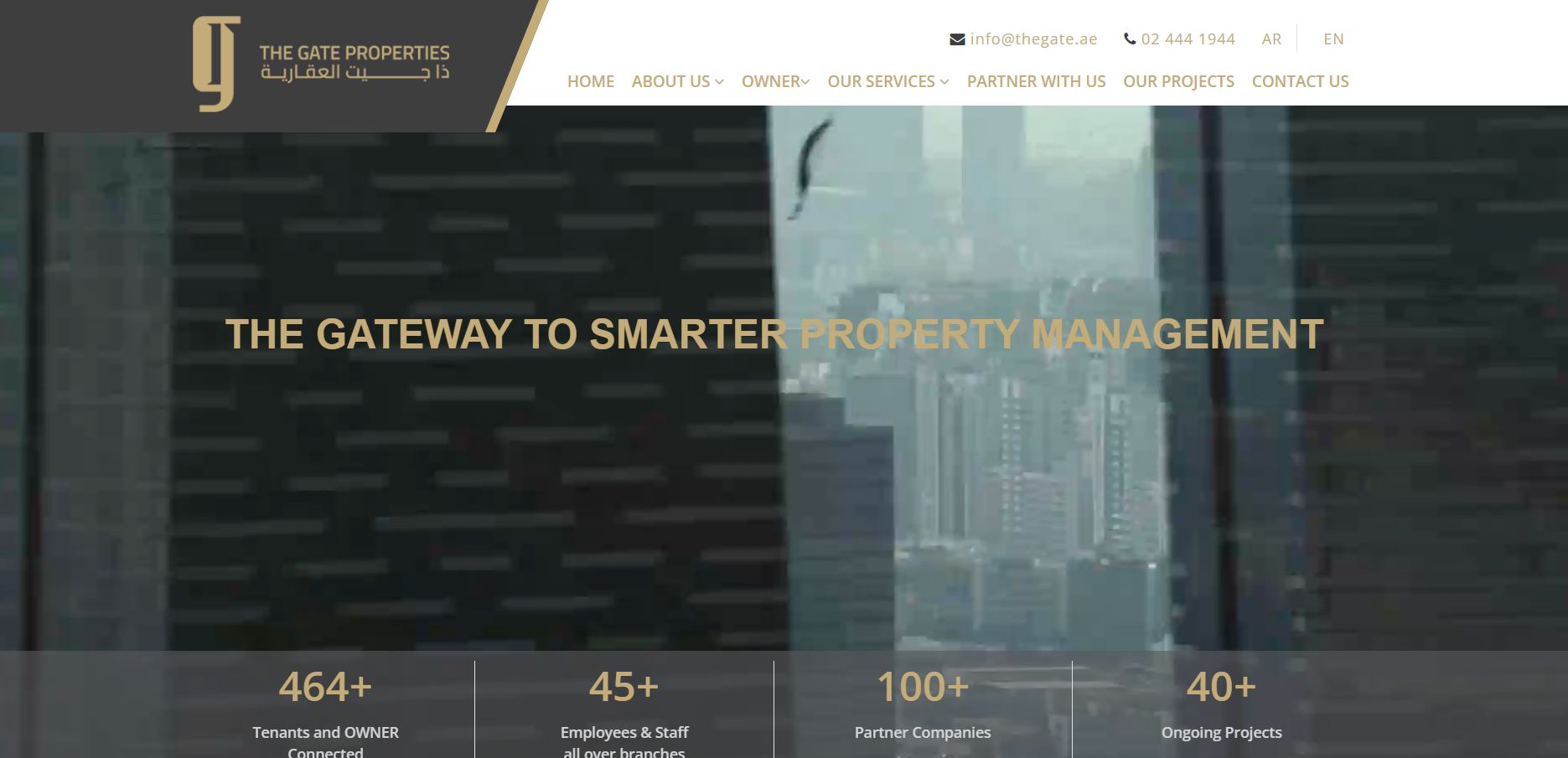 The Gate Properties is a leading full-service real estate company headquartered in Abu Dhabi, United Arab Emirates, with roots dating back to 1982. Widely recognized as one of the frontrunners in the UAE real estate industry, the company has built a long-standing reputation for professionalism, transparency, and operational excellence under its guiding philosophy: “Making Progress Easy Since 1982.